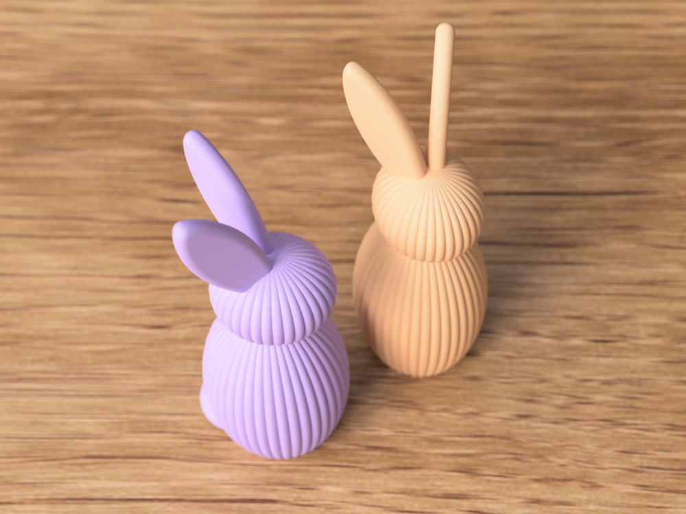 Minimalistic Bunny - 3D printed in Canada by UMore3D