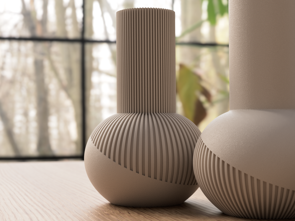 Tama Japandi Vases - 3D printed in Canada by UMore3D