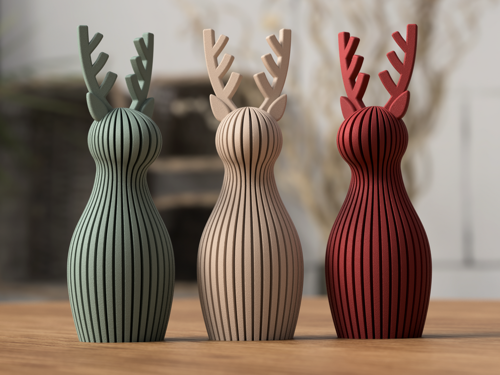 Christmas Reindeer - 3D printed in Canada by UMore3D