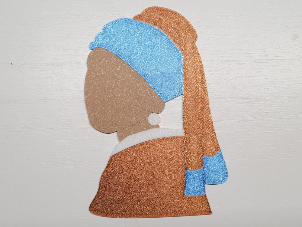 Girl with the Pearl Earring - 3D printed in Canada by UMore3D