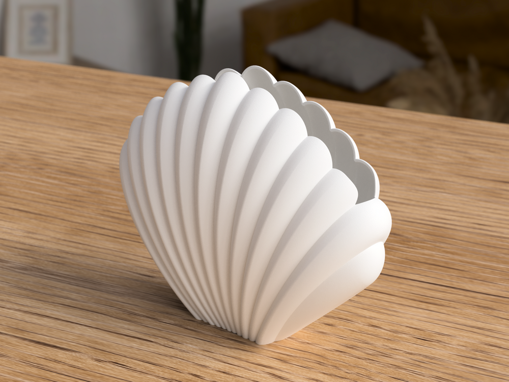 Sea Shell Vase - 3D printed in Canada by UMore3D
