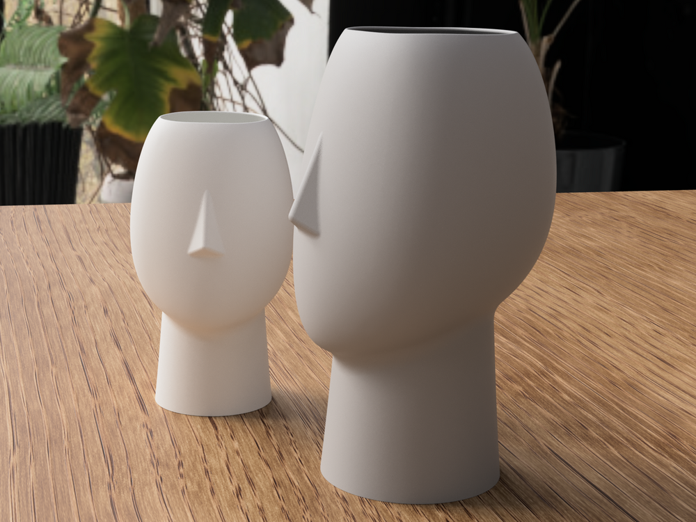 Face Vase - 3D printed in Canada by UMore3D