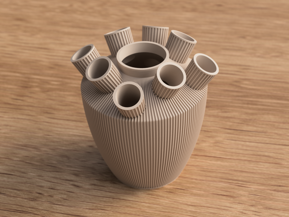Shinzo Tulip Vase - 3D printed in Canada by UMore3D