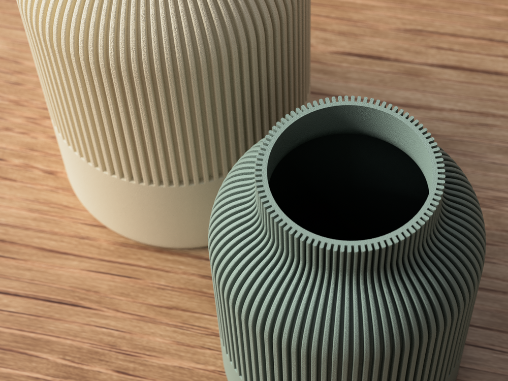 Japandi Vases - 3D printed in Canada by UMore3D