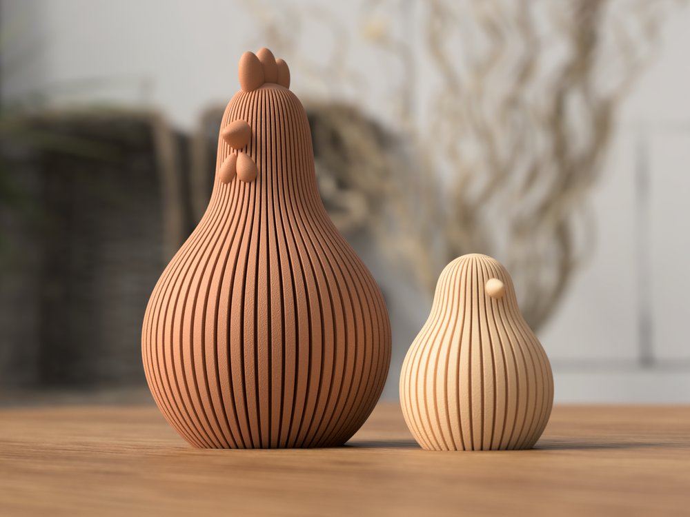 Easter Chicken - 3D printed in Canada by UMore3D