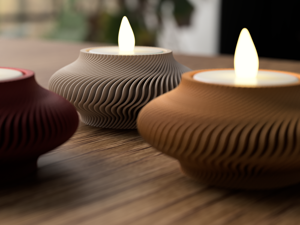 Lunar New Year Tealight Holder - 3D printed in Canada by UMore3D