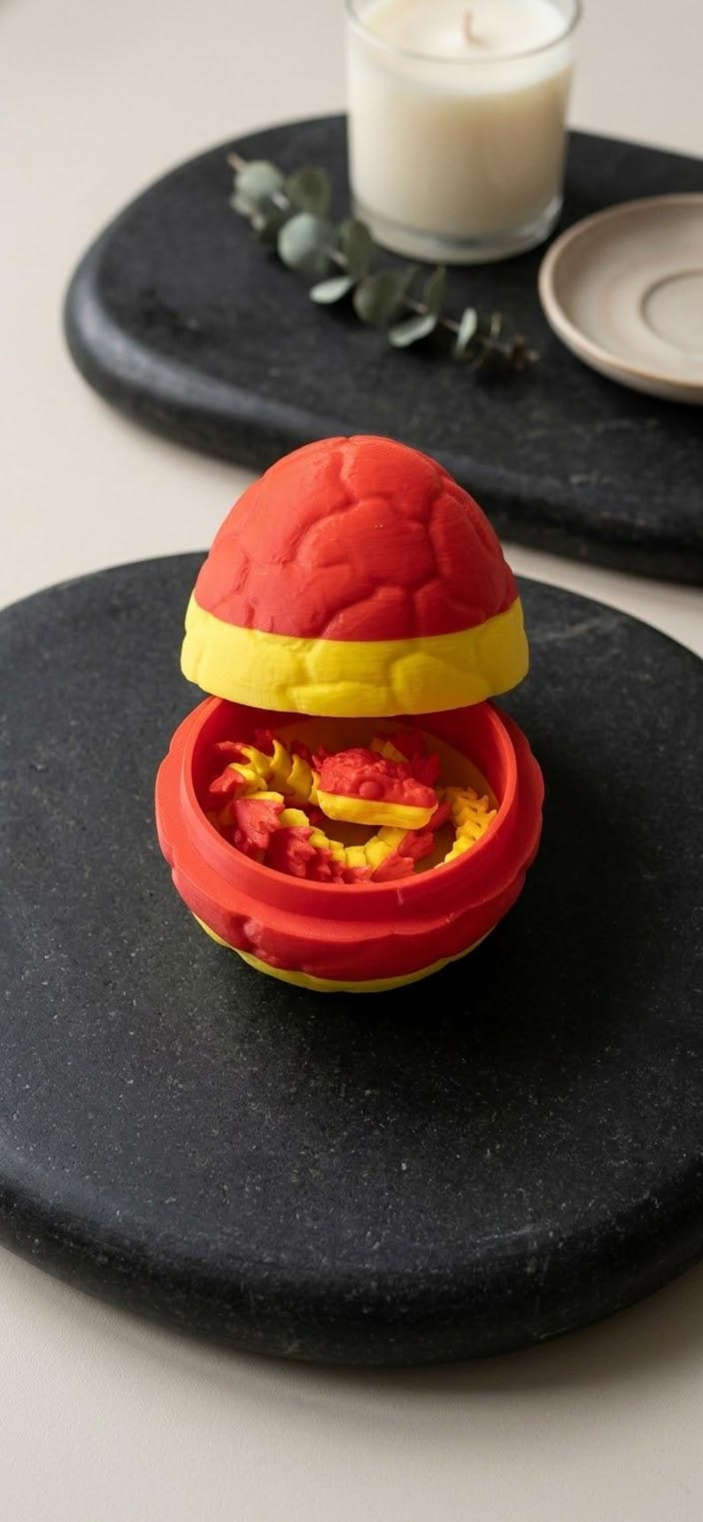 3D Printed Dragon Egg, detail