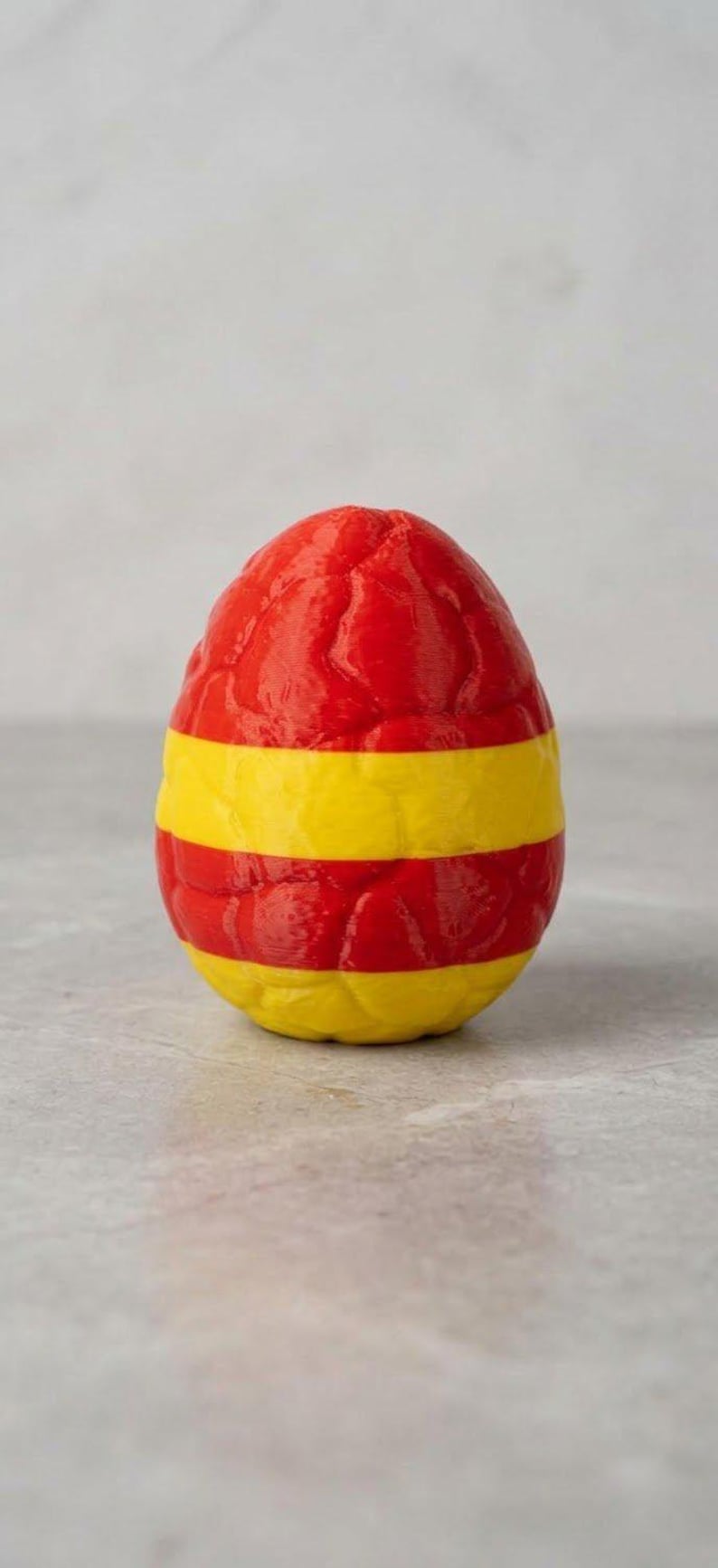 3D Printed Dragon Egg, hatched view